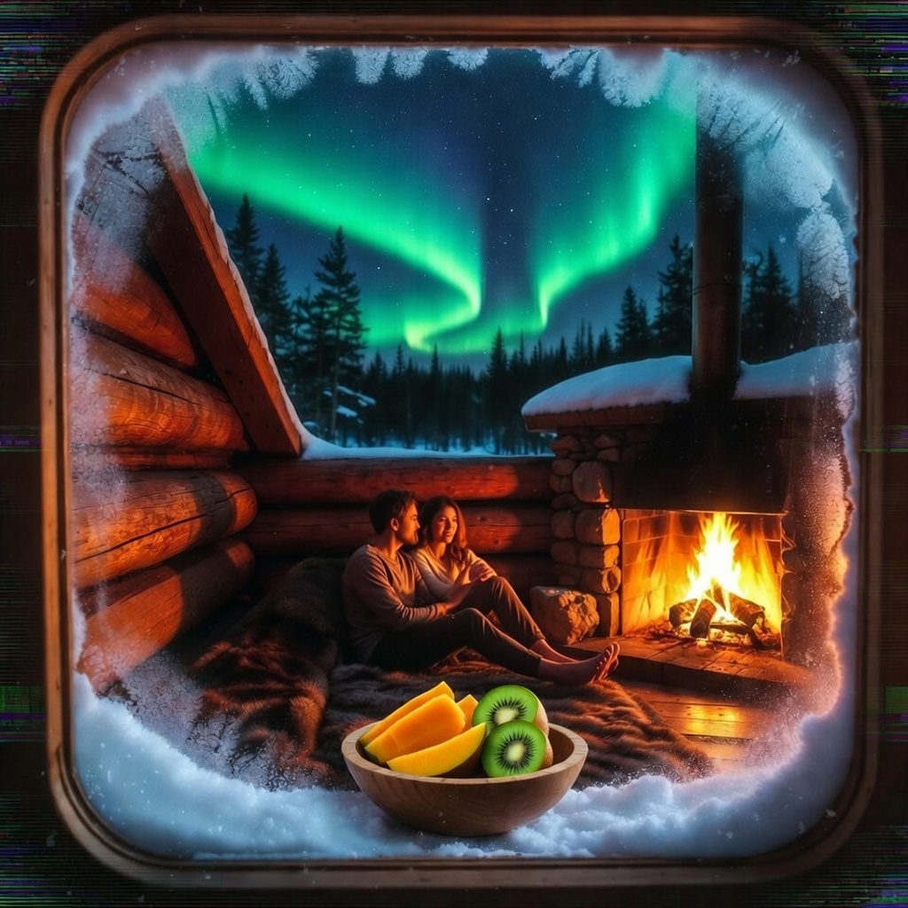 Forest Cabin: A Refuge in a Frozen World