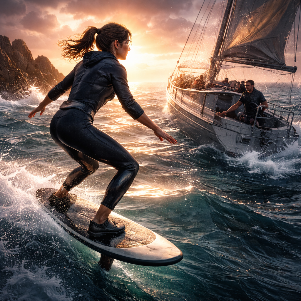 Gliding on Waves #5: She Runs on Waves